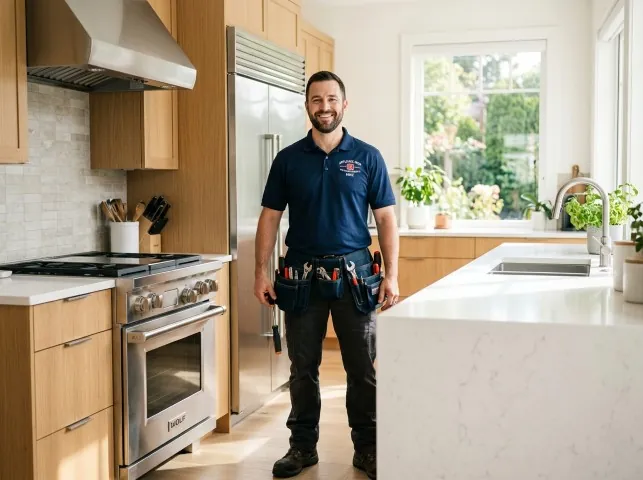 Appliance Repair Hero technician after an appliance repair in a Arizona home